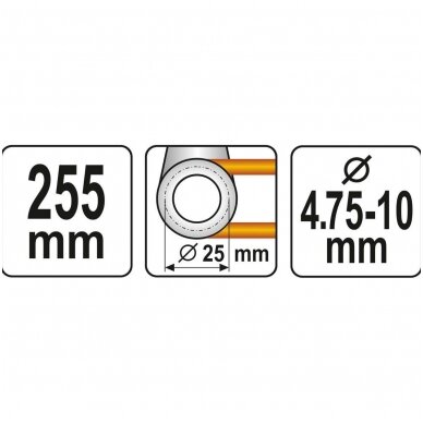 Replės vamzdelių lankstymui 4.75 - 10mm. 2 Replės vamzdelių lankstymui 4.75 - 10mm. 2