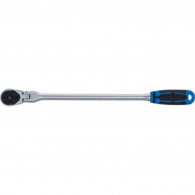 Reversinė terkšlė lanksti ypač ilga fiksuojama 6.3mm. (1/4") 304mm. 4 Reversinė terkšlė lanksti ypač ilga fiksuojama 6.3mm. (1/4") 304mm. 4