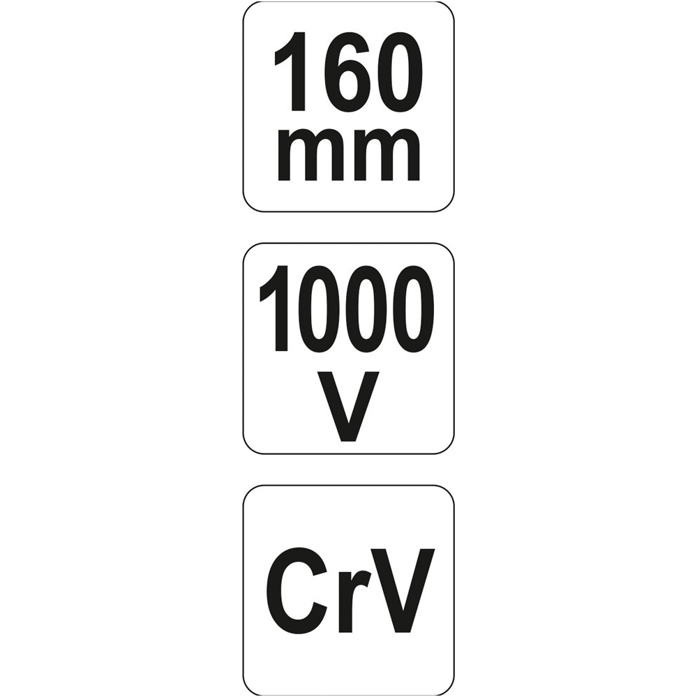 Replės aukštos įtampos laidams tiesios 160mm VDE 1000V 4 Replės aukštos įtampos laidams tiesios 160mm VDE 1000V 4