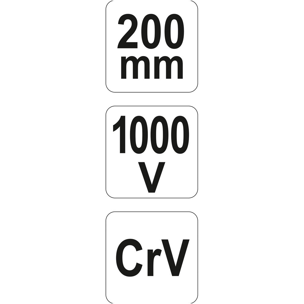 Replės aukštos įtampos laidams tiesios 200mm VDE 1000V 4 Replės aukštos įtampos laidams tiesios 200mm VDE 1000V 4