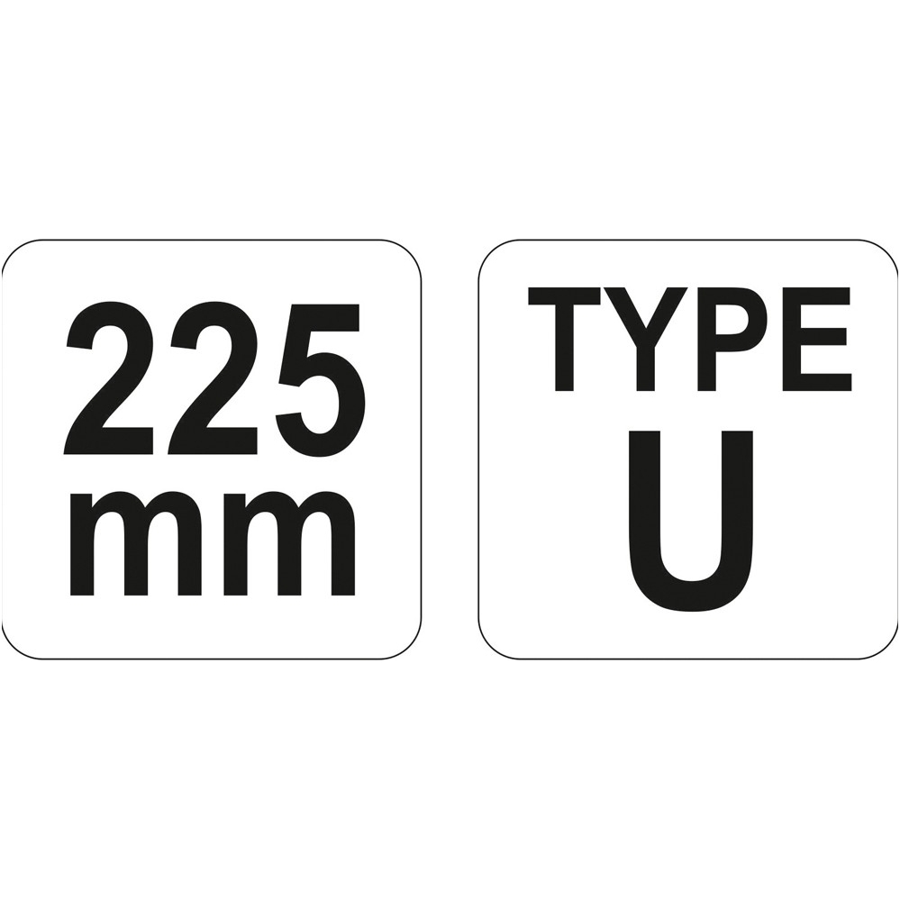 Replės suvirintojui fiksuojamos 225 mm tipas U 2 Replės suvirintojui fiksuojamos 225 mm tipas U 2