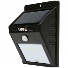 Saulės baterijos šviestuvas su judesio davikliu 6 SMD LED