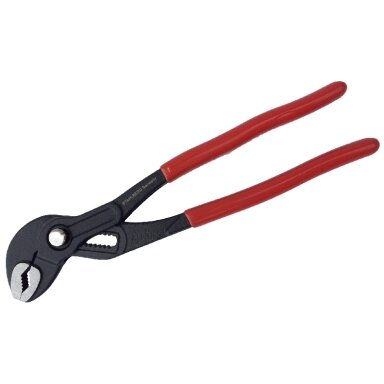 Santechninės (Cobra) replės fiksuojamos mygtuku 240 mm. Santechninės (Cobra) replės fiksuojamos mygtuku 240 mm.