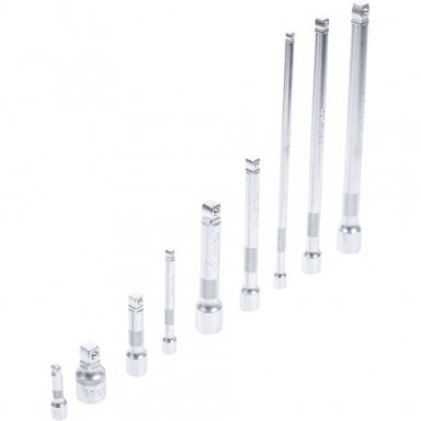 Šarnyrinių ilgintuvų rinkinys (1/4"), (3/8"),  (1/2") 9vnt.