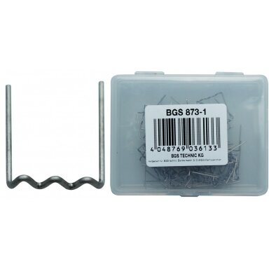 Sąvaržėlės plastiko remonto įrangai BGS 873, U formos 0,6 mm