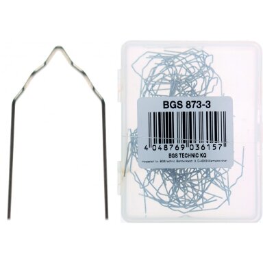 Sąvaržėlės plastiko remonto įrangai BGS 873, V formos, 0.6 mm