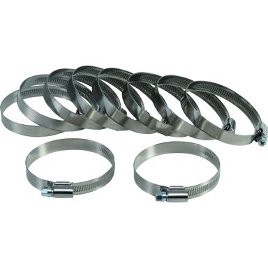 Sąvaržų rinkinys 50x70 mm, Stainless Steel, 10 vnt.