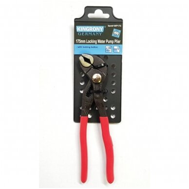 Santechninės replės su mygtuku - 175 mm, 1 Santechninės replės su mygtuku - 175 mm, 1