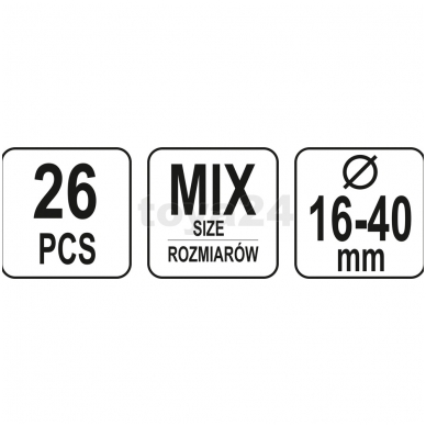 Sąvaržų rinkinys 26 vnt 3 Sąvaržų rinkinys 26 vnt 3