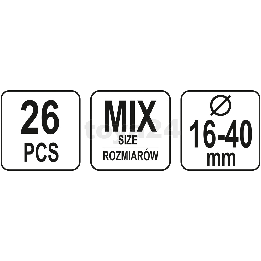 Sąvaržų rinkinys 26 vnt 3 Sąvaržų rinkinys 26 vnt 3