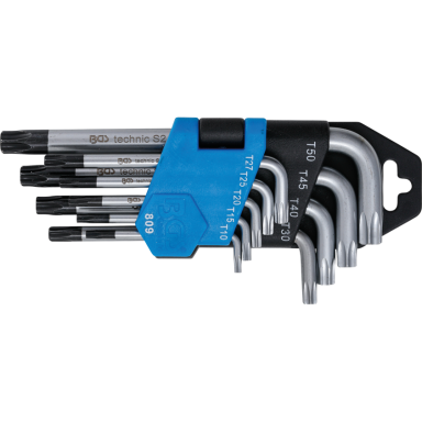 Šešiakampių raktų komplektas TORX 9vnt., CR-V, T10-50