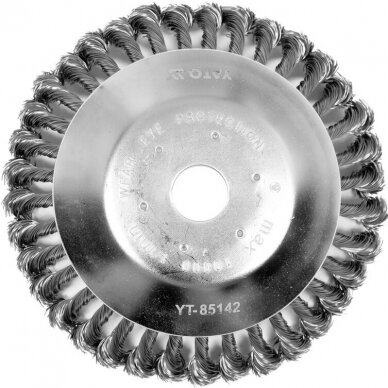 Šepetys puodo tipo trimeriams susuktas 200mm. 25,4mm. 1