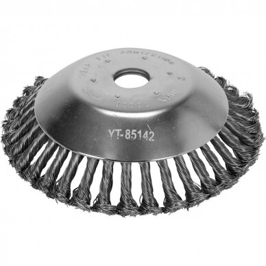 Šepetys puodo tipo trimeriams susuktas 200mm. 25,4mm. Šepetys puodo tipo trimeriams susuktas 200mm. 25,4mm.