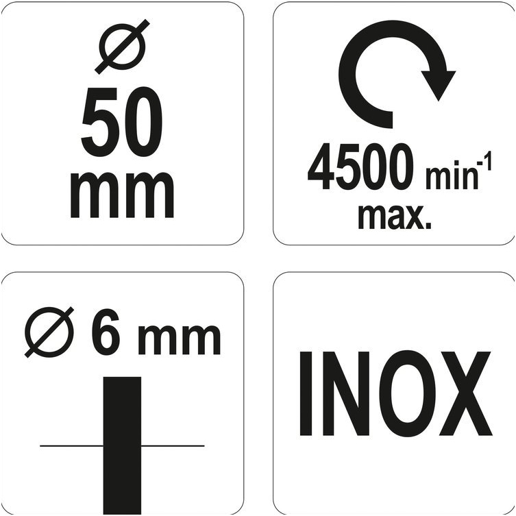 Šepetys puodo tipo su kotu nerūdijantis plienas - INOX 50mm. 3 Šepetys puodo tipo su kotu nerūdijantis plienas - INOX 50mm. 3