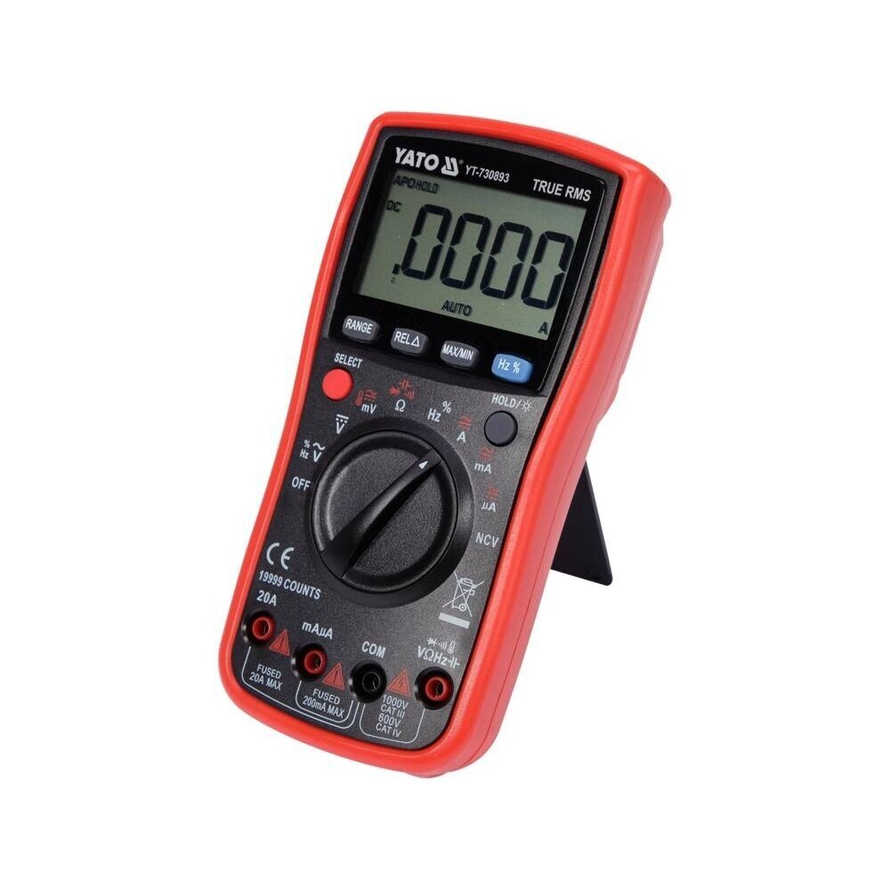 Skaitmeninis daugiafunkcinis testeris TRUE RMS 9999 AUTO LCD 2