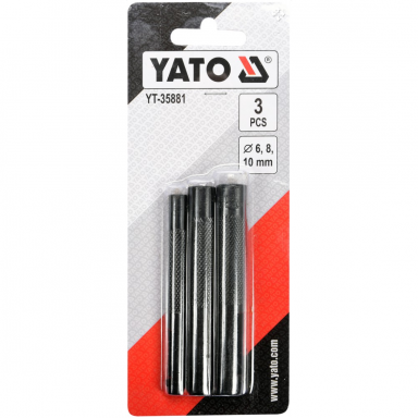 Skylių išmušėjų komplektas odoje, gumoje ir kt. 6, 8, 10 mm, 3vnt. Skylių išmušėjų komplektas odoje, gumoje ir kt. 6, 8, 10 mm, 3vnt.