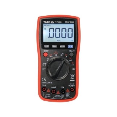 Skaitmeninis daugiafunkcinis testeris TRUE RMS 9999 AUTO LCD 4 Skaitmeninis daugiafunkcinis testeris TRUE RMS 9999 AUTO LCD 4