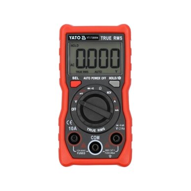 Skaitmeninis daugiafunkcinis testeris TRUE RMS 9999 AUTO LCD 1