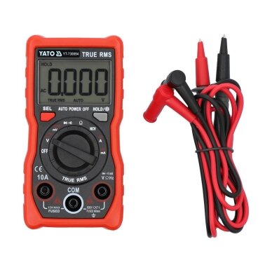 Skaitmeninis daugiafunkcinis testeris TRUE RMS 9999 AUTO LCD