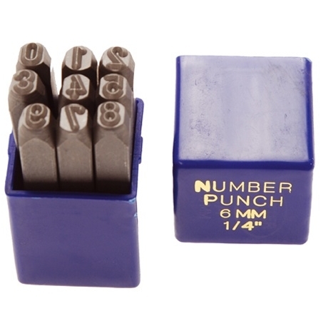 Skaičių išmušėjų rinkinys 3mm. 5 Skaičių išmušėjų rinkinys 3mm. 5