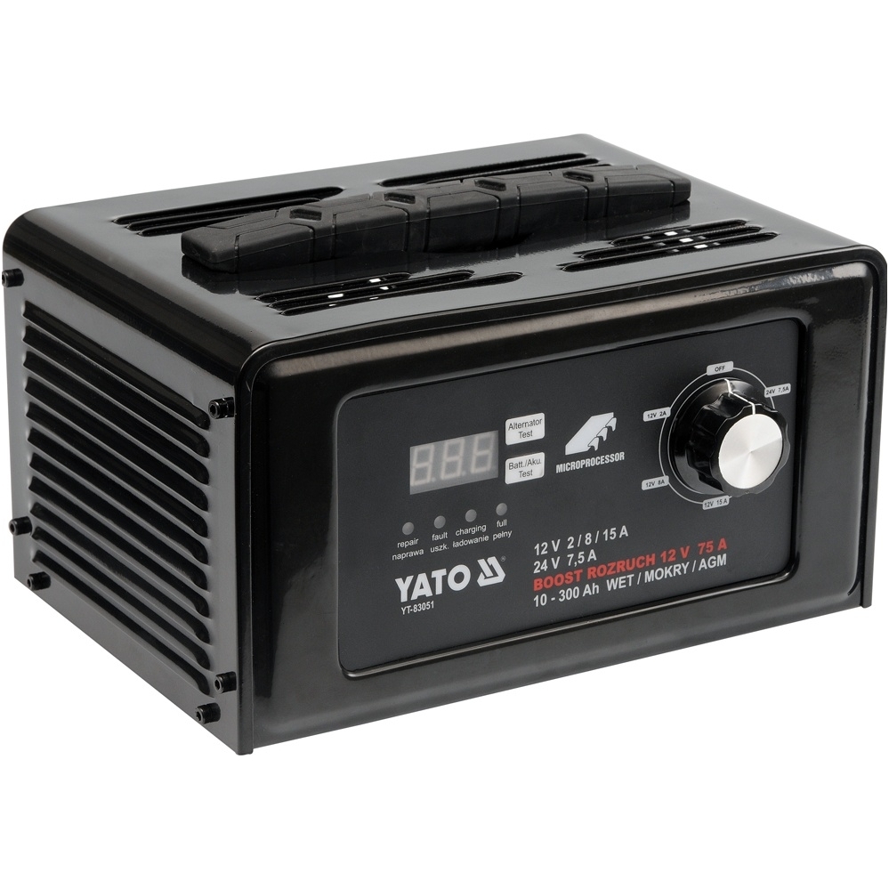 Skaitmeninis pakrovėjas DC 12V 15A / DC 24V 7.5A su 75AMP užvedimo funkcija 2 Skaitmeninis pakrovėjas DC 12V 15A / DC 24V 7.5A su 75AMP užvedimo funkcija 2