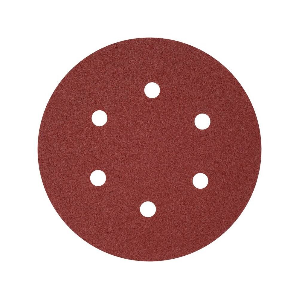 Šlifavimo popierius {velcro) 6 skylės 150mm. / P180 50vnt. 1 Šlifavimo popierius {velcro) 6 skylės 150mm. / P180 50vnt. 1