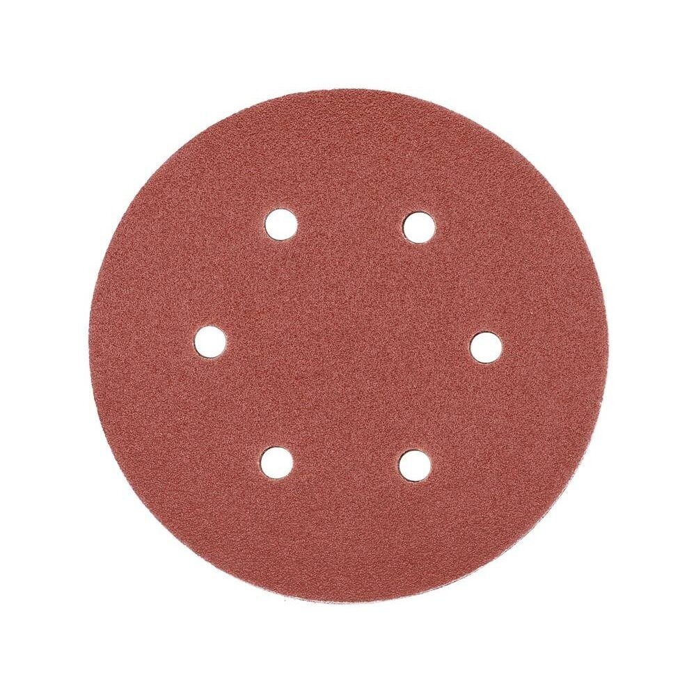 Šlifavimo popierius {velcro) 6 skylės 150mm. / P80 50vnt. 1