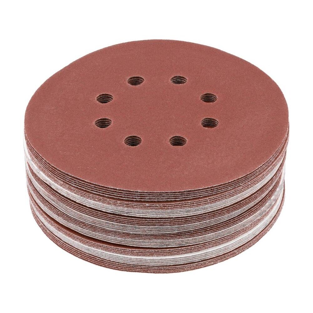 Šlifavimo popierius {velcro) 8 skylės 150mm. / P150 50vnt.