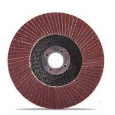 Šlifavimo diskas lapelinis plokščios formos P100 125X22,2mm.