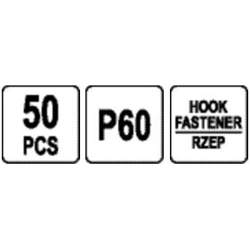 Šlifavimo popierius {velcro) 6 skylės 150mm. / P60 50vnt. 2 Šlifavimo popierius {velcro) 6 skylės 150mm. / P60 50vnt. 2