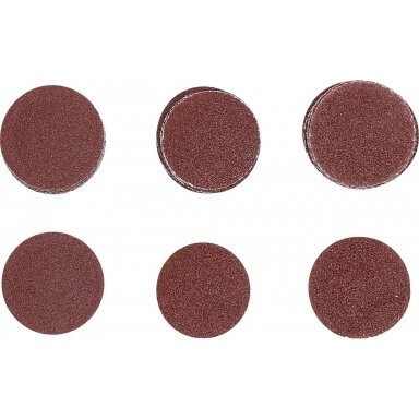 Šlifavimo padai/šlifavimo rinkinys Ø 75mm. K60-80-120 30vnt. Šlifavimo padai/šlifavimo rinkinys Ø 75mm. K60-80-120 30vnt.