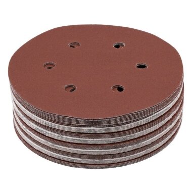 Šlifavimo popierius {velcro) 6 skylės 150mm. / P220 50vnt. Šlifavimo popierius {velcro) 6 skylės 150mm. / P220 50vnt.