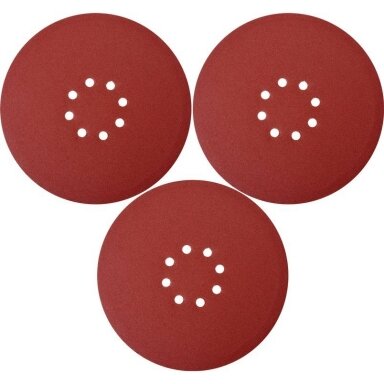 Šlifavimo popierius (velcro) apvalus su skylėm 225mm. P60 - 3 vnt. Šlifavimo popierius (velcro) apvalus su skylėm 225mm. P60 - 3 vnt.