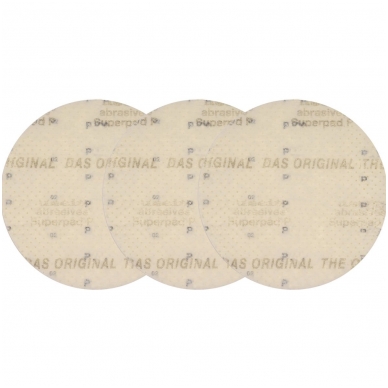 Šlifavimo diskas perforuotas veliūras šlifavimas be dulkių 225mm. P100 - 3vnt. 1 Šlifavimo diskas perforuotas veliūras šlifavimas be dulkių 225mm. P100 - 3vnt. 1