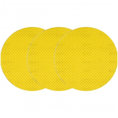 Šlifavimo diskas perforuotas veliūras šlifavimas be dulkių 225mm. P100 - 3vnt. Šlifavimo diskas perforuotas veliūras šlifavimas be dulkių 225mm. P100 - 3vnt.