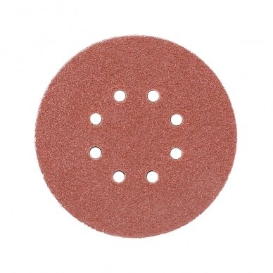 Šlifavimo popierius {velcro) 8 skylės 150mm. / P40 50vnt. 1 Šlifavimo popierius {velcro) 8 skylės 150mm. / P40 50vnt. 1