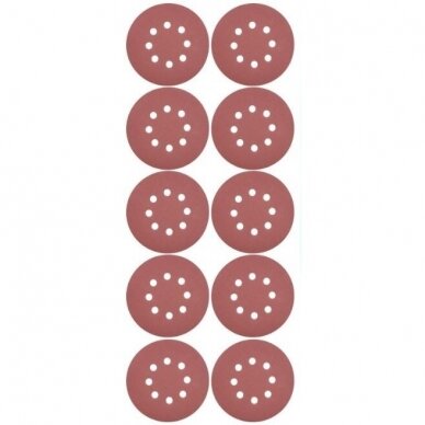 Šlifavimo popierius (velcro) žirafai su skylėm 225mm. P180 10vnt. 2 Šlifavimo popierius (velcro) žirafai su skylėm 225mm. P180 10vnt. 2
