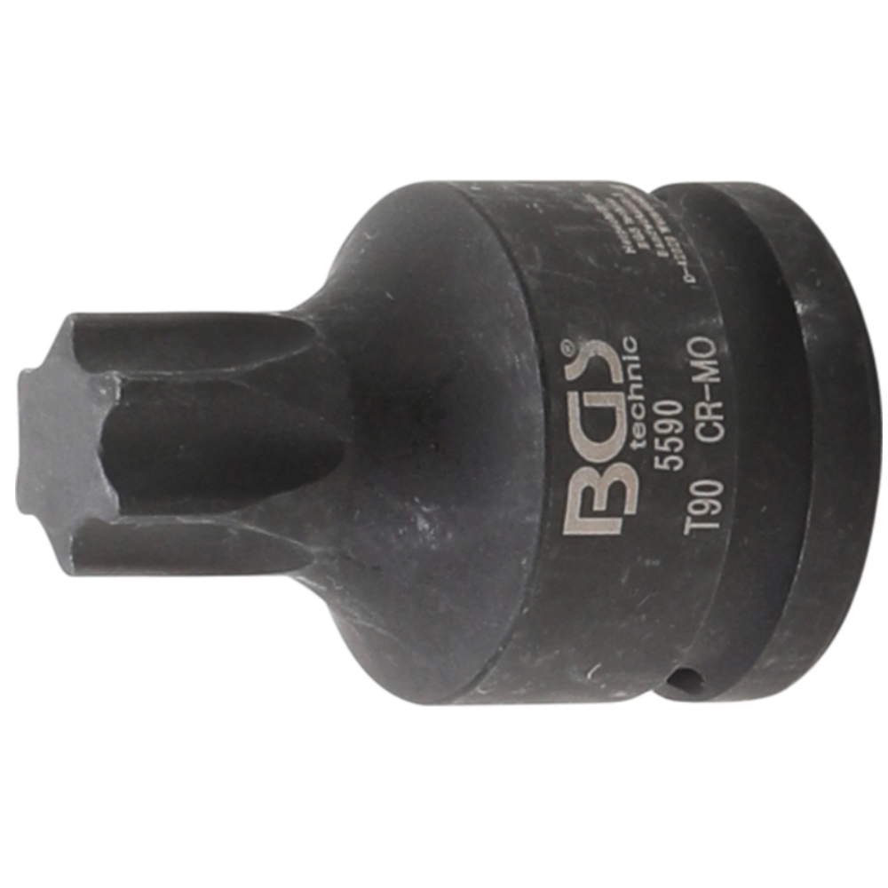 Smūginis antgalis - 20 mm (3/4") T-Star (Torx) T90 Smūginis antgalis - 20 mm (3/4") T-Star (Torx) T90