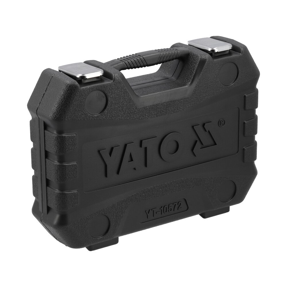 Smūginių E6-E24 galvučių ir antgalių T30-T70, M8-M18 rinkinys, 1/2" 25vnt. 4 Smūginių E6-E24 galvučių ir antgalių T30-T70, M8-M18 rinkinys, 1/2" 25vnt. 4