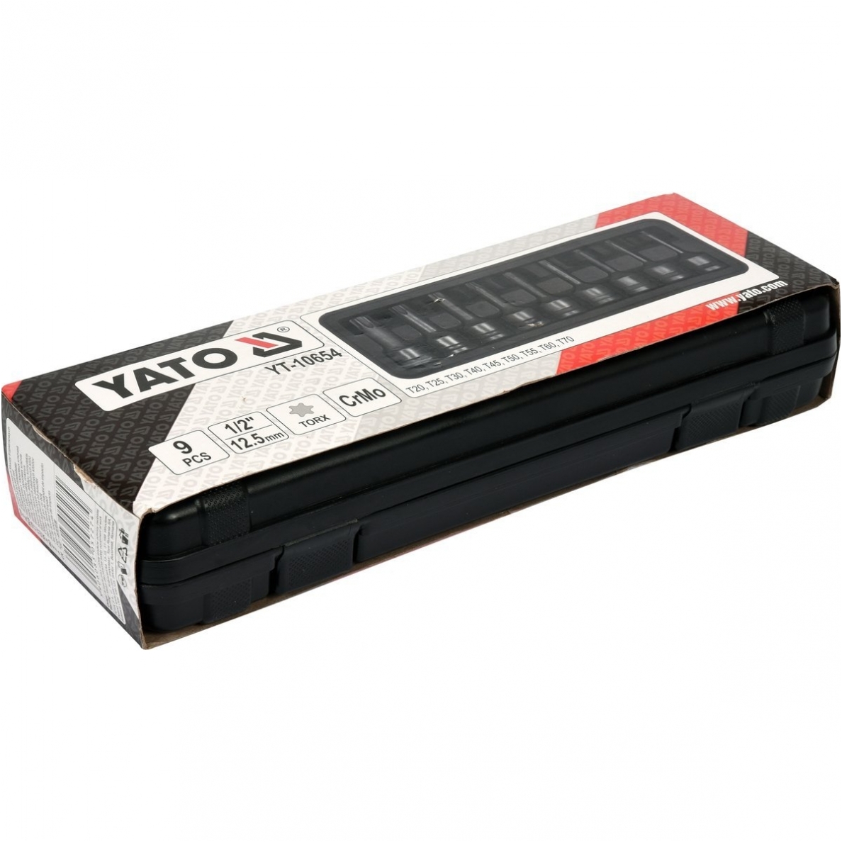Smūginiai antgaliai (1/2") -T-Star (Torx) T20 - T70 - 9 vnt 2 Smūginiai antgaliai (1/2") -T-Star (Torx) T20 - T70 - 9 vnt 2