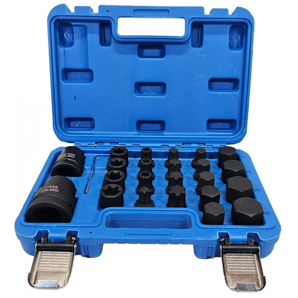 Smūginiai antgaliai sunkvežimiams 20 mm (3/4") + 25 mm (1")  24 vnt.S11091 3