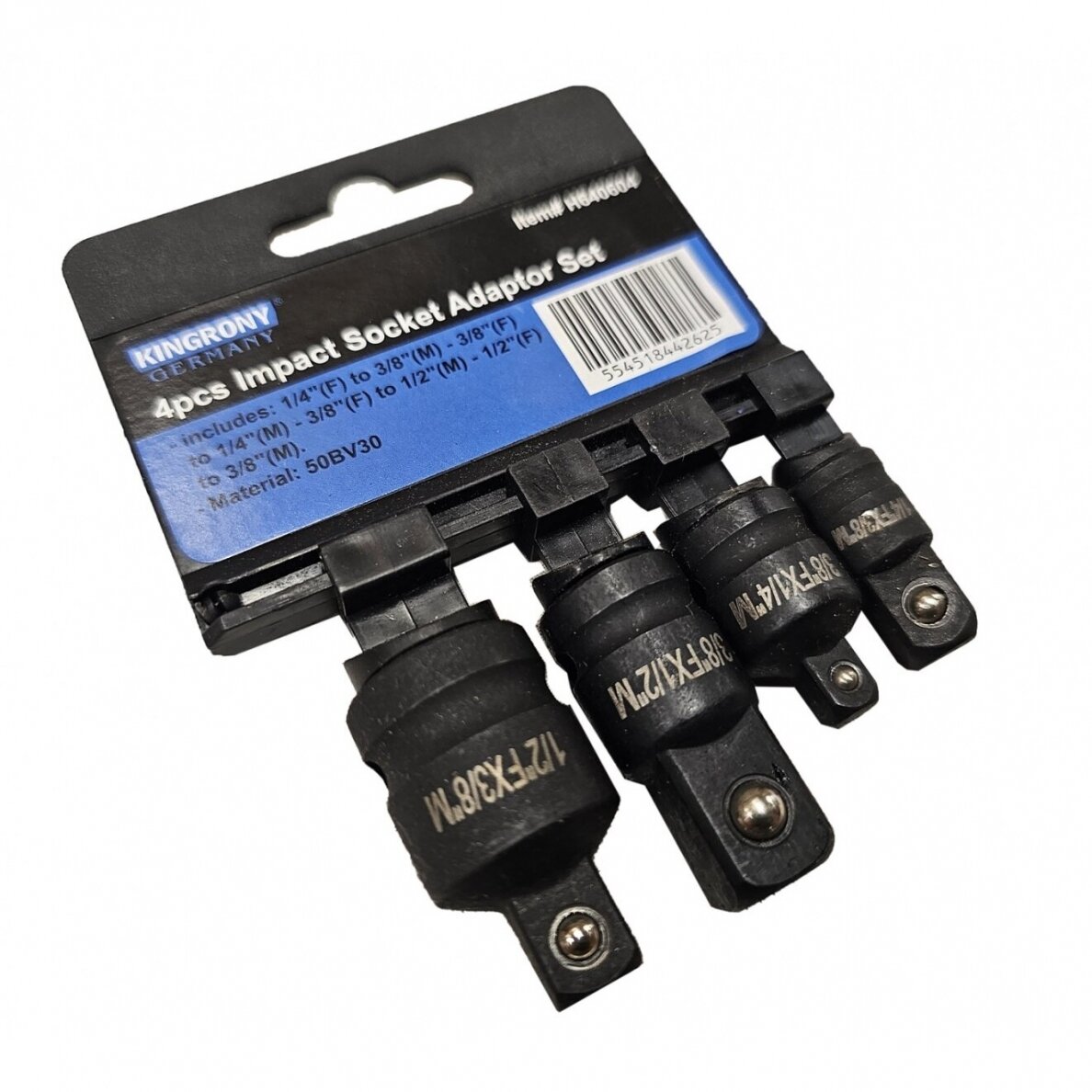 Smūginių adapterių rinkinys 50BV30 4vnt. Smūginių adapterių rinkinys 50BV30 4vnt.