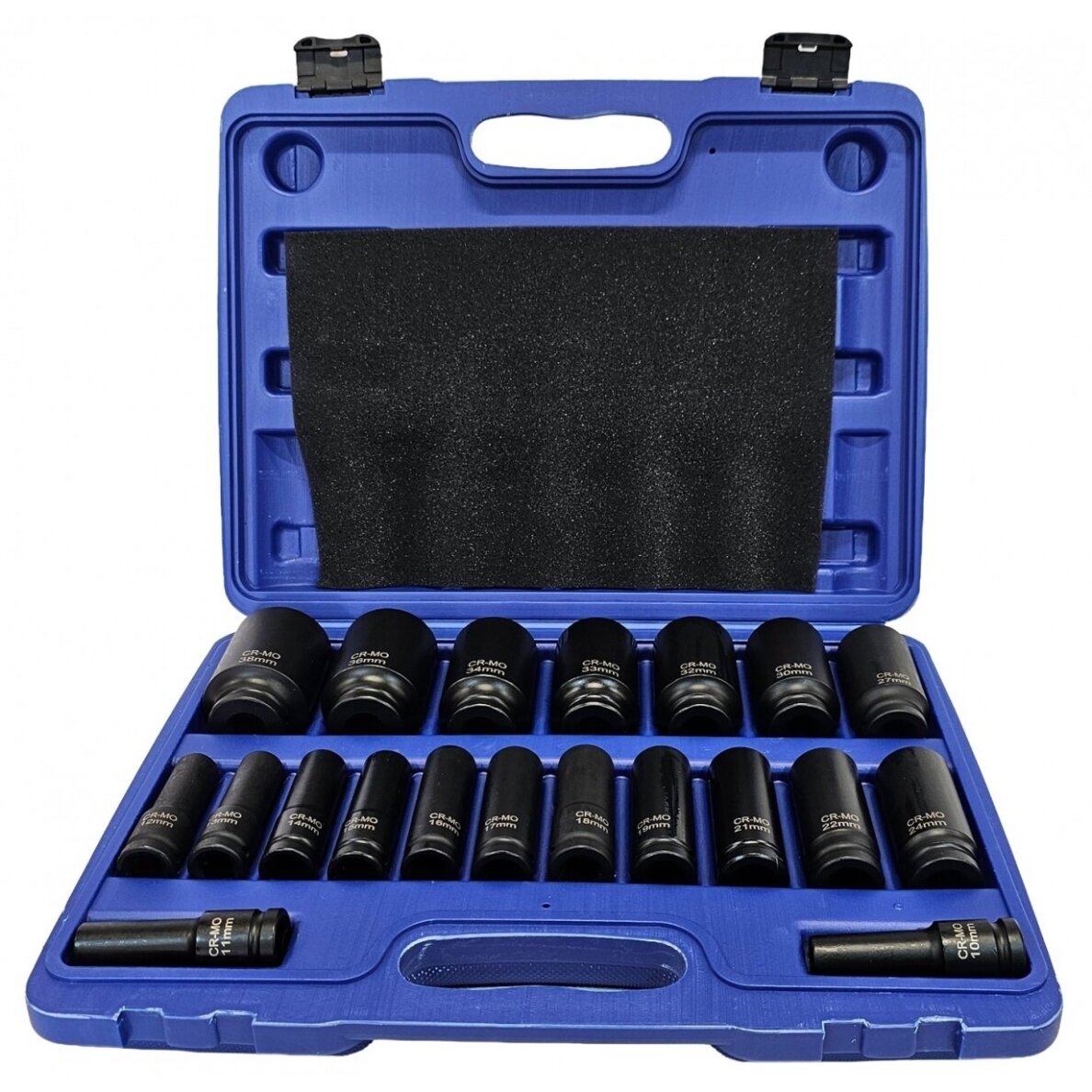 Smūginių ilgų galvučių rinkinys -12,5mm (1/2") - 10-38mm. - 20vnt.