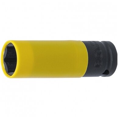 Smūginė galvutė su apsauga itin siaura (1/2") 19mm. Smūginė galvutė su apsauga itin siaura (1/2") 19mm.