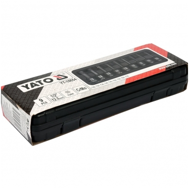 Smūginiai antgaliai (1/2") -T-Star (Torx) T20 - T70 - 9 vnt 2 Smūginiai antgaliai (1/2") -T-Star (Torx) T20 - T70 - 9 vnt 2
