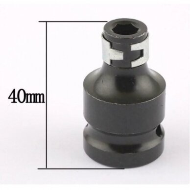Smūginis adapteris 12.5mm. (1/2") - 6.3mm. (1/4") 2 Smūginis adapteris 12.5mm. (1/2") - 6.3mm. (1/4") 2