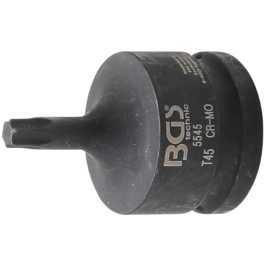Smūginis antgalis - 20 mm (3/4") T-Star (Torx) T45 Smūginis antgalis - 20 mm (3/4") T-Star (Torx) T45