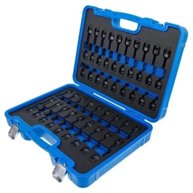Smūginių antgalių 1/2" rinkinys Hex, Torx, Spline 56 vnt. 2 Smūginių antgalių 1/2" rinkinys Hex, Torx, Spline 56 vnt. 2