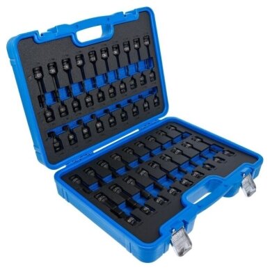 Smūginių antgalių 1/2" rinkinys Hex, Torx, Spline  56 vnt. 3