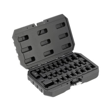 Smūginių antgalių rinkinys 1/2" 25vnt. Smūginių antgalių rinkinys 1/2" 25vnt.